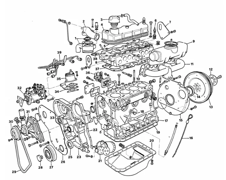 Engine components DAF BN 52